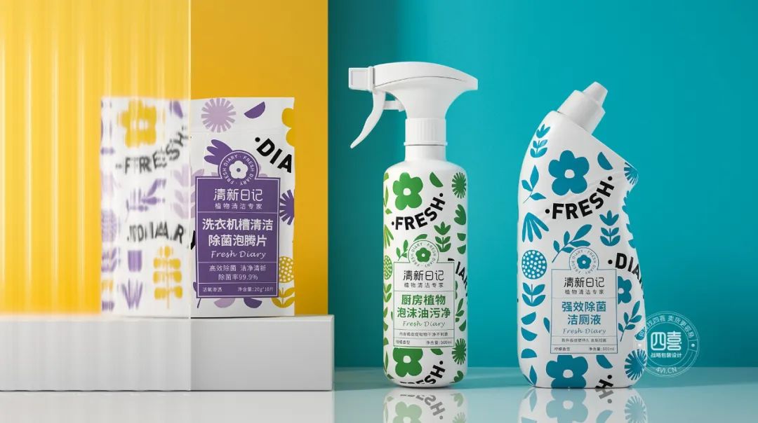 线上线下大不同，“清新日记”用品牌识别包装开创电商新品类品牌(图3)